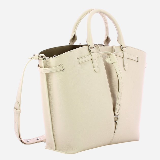 Torebka shopper damska skórzana Coccinelle Flores E1SPF180101-H14 Biała - obraz 3