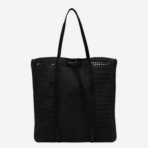 Сумка шопер жіноча в’язана Gianni Chiarini Victoria BS-11581-SMCRH-001 Чорна (800070334604) - зображення 2