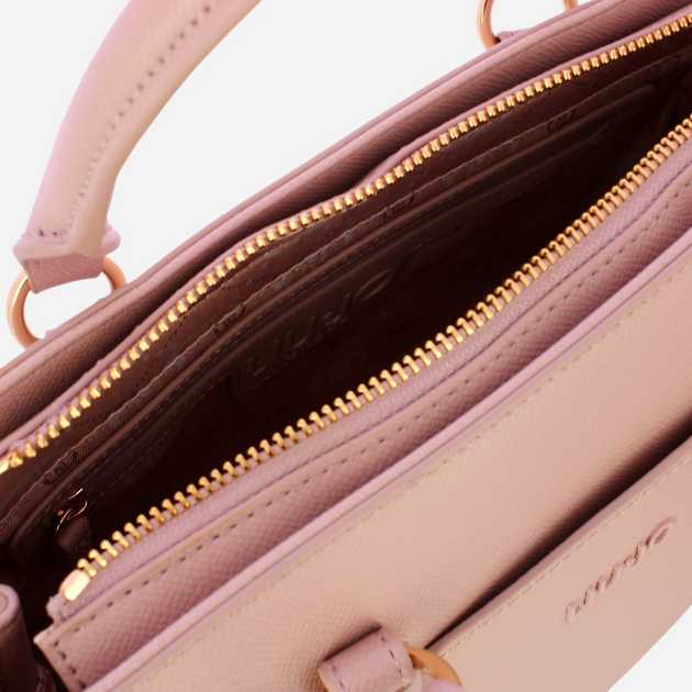 Torebka shopper damska mała Liu Jo AF4154E0087-90077 Jasnoróżowa - obraz 5