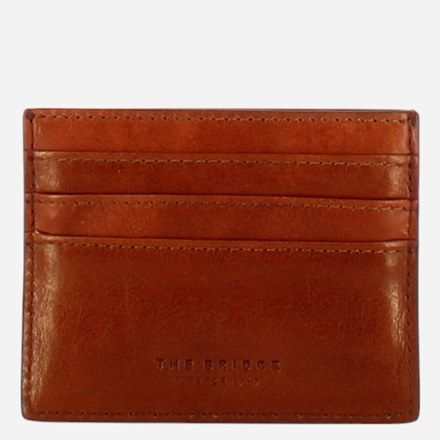 Etui na karty męskie skórzane The Bridge Giulio 01420401-1A Brązowe - obraz 2