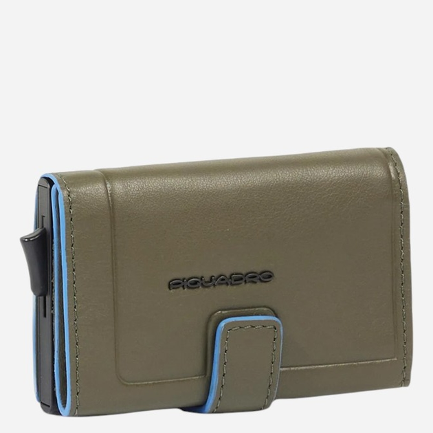 Etui na karty męskie skórzane Piquadro PP5649S138R/VE Oliwkowe - obraz 3