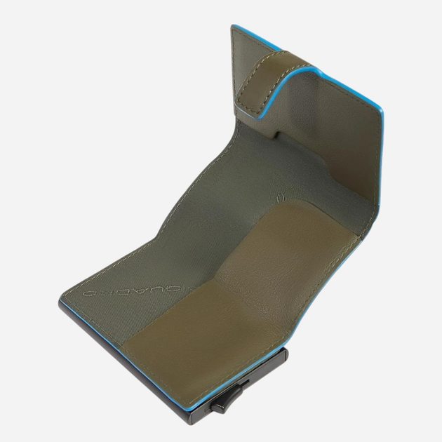 Etui na karty męskie skórzane Piquadro PP5649S138R/VE Oliwkowe - obraz 4