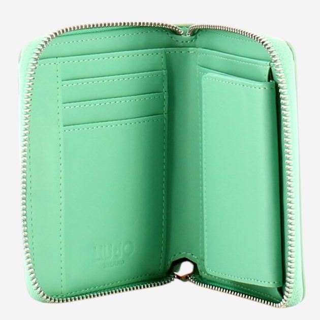 Гаманець жіночий зі штучної шкіри для карток Liu Jo AA4009E0012-46011 Світло-зелений (800070316925) - зображення 3
