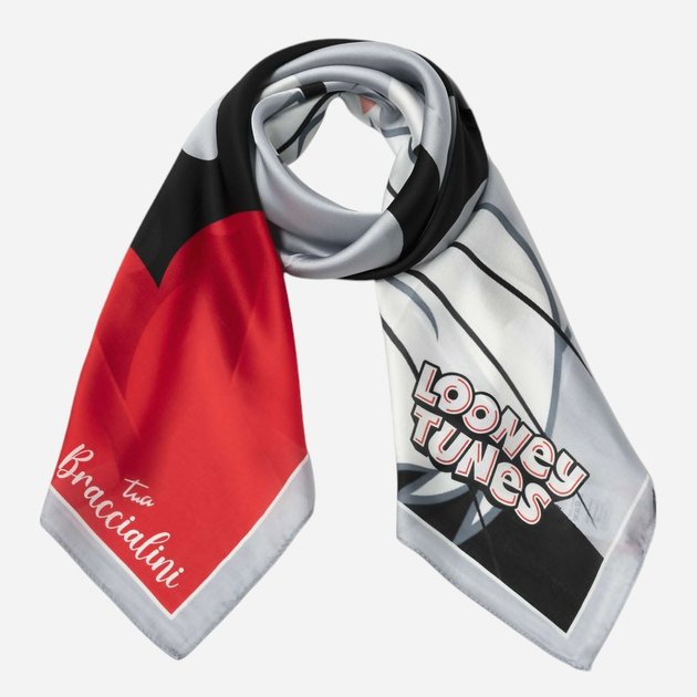 Хустка жіноча Braccialini Looney Tunes LTFR04-XX-100 Чорна (800070338756) - зображення 1