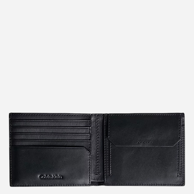 Портмоне чоловіче шкіряне для карток Calvin Klein K50K511692-BEH Чорне (800070316834) - зображення 3