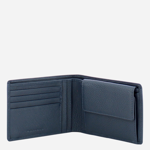 Portfel męski skórzany Piquadro PU257AOR/BLU Niebieski - obraz 3