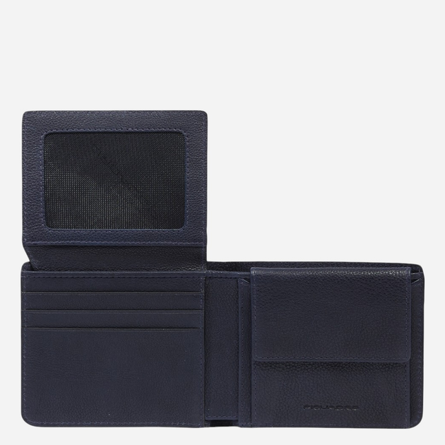 Portfel męski skórzany Piquadro PU4518S134R/BLU Granatowy - obraz 3