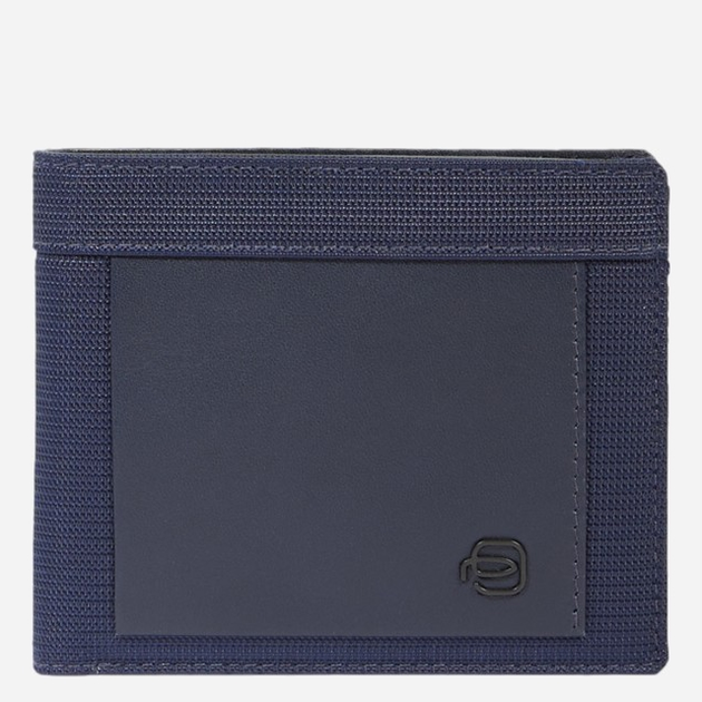 Портмоне чоловіче тканинне для карток Piquadro PU4518S136R/BLU Синє (800070334683) - зображення 1