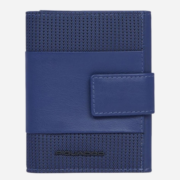 Портмоне чоловіче тканинне для карток Piquadro PU5957S137R/BLU Синє (800070334782) - зображення 1