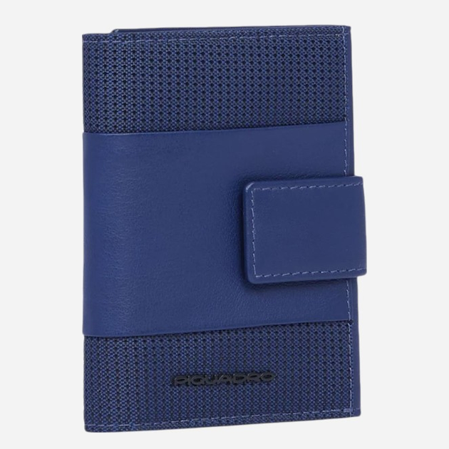 Портмоне чоловіче тканинне для карток Piquadro PU5957S137R/BLU Синє (800070334782) - зображення 3