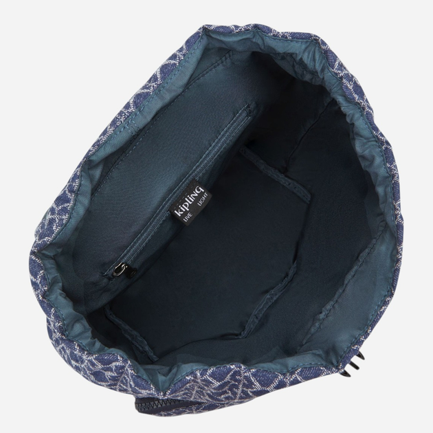 Рюкзак жіночий тканинний вміщує формат А4 Kipling Anto KPKI53867PF1001 Синій (800070328105) - зображення 5