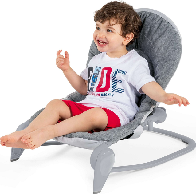 Крісло-гойдалка Chicco Hoopla Titanium Сіре (8058664125050) - зображення 12