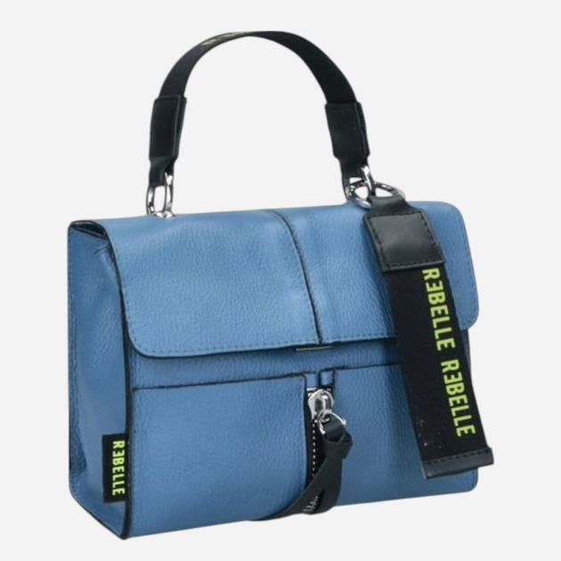 Сумка жіноча з натуральної шкіри маленька Rebelle Chloe REB0002P0001-0071 Синя (800070340271) - зображення 3