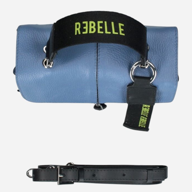 Сумка жіноча з натуральної шкіри маленька Rebelle Chloe REB0002P0001-0071 Синя (800070340271) - зображення 6