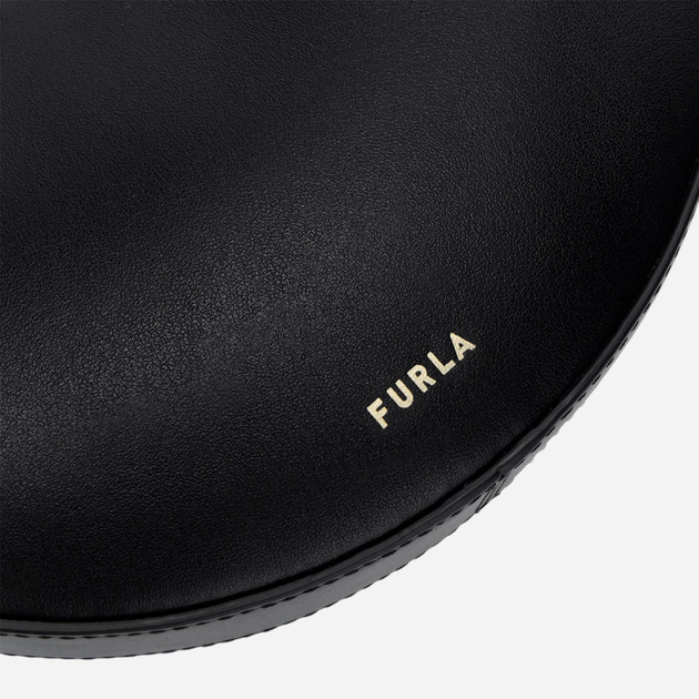 Сумка жіноча з натуральної шкіри маленька Furla Delizia WE00649AX0733O60001007 Чорна (800070331286) - зображення 6