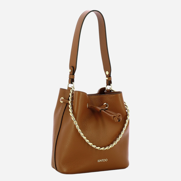 Сумка жіноча з натуральної шкіри маленька IUNTOO Eleganza 168119-033 Коричнева (800070339452) - зображення 3