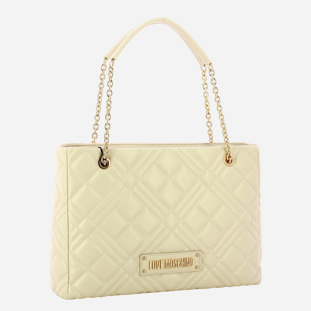 Torba damska duża Love Moschino JC4145PP1MLA0110 Mleczna - obraz 3