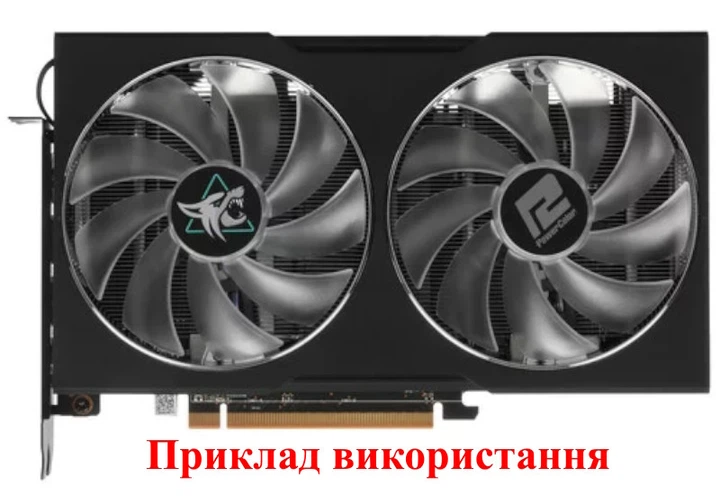 Вентилятор кулер для видеокарты PowerColor RX 6600XT Red Devil FirstD FD8015U12D (PLD10010B12HH CF1010U12S PLD10015B12H) комплект 2 шт (№466.1) - изображение 5
