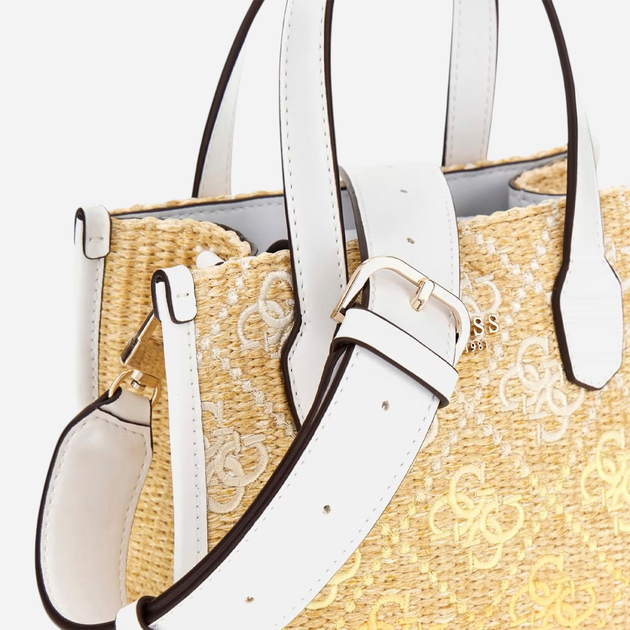 Torebka damska mini Guess Silvana HWSW8665770-CIO Biała - obraz 4