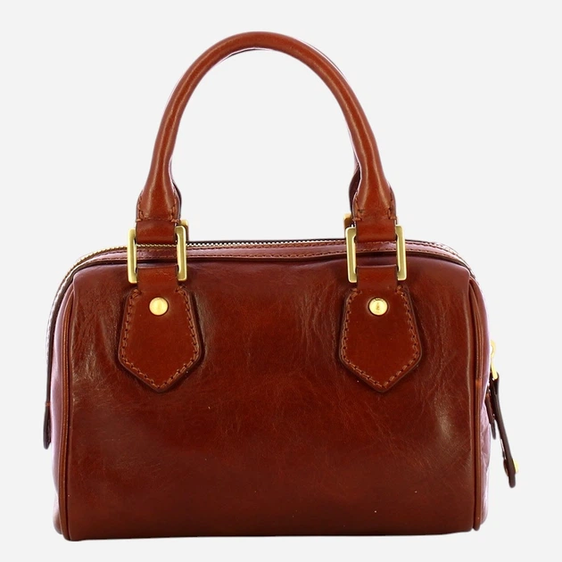 Torebka damska skórzana The Bridge Stodo 04840401-14 Brązowa - obraz 2