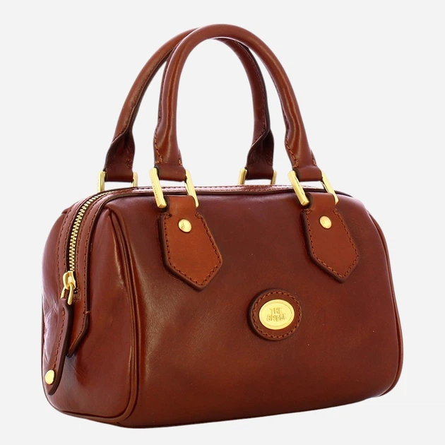 Torebka damska skórzana The Bridge Stodo 04840401-14 Brązowa - obraz 3