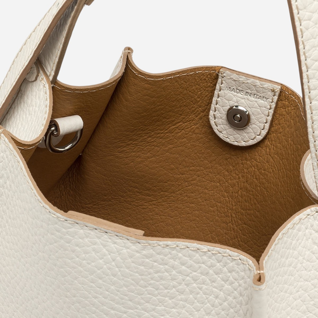 Zestaw (torebka shopper + kosmetyczka) damski skórzany Gianni Chiarini Dory BS-11636-RNGDBL-NAETN-13347 Beżowy - obraz 5
