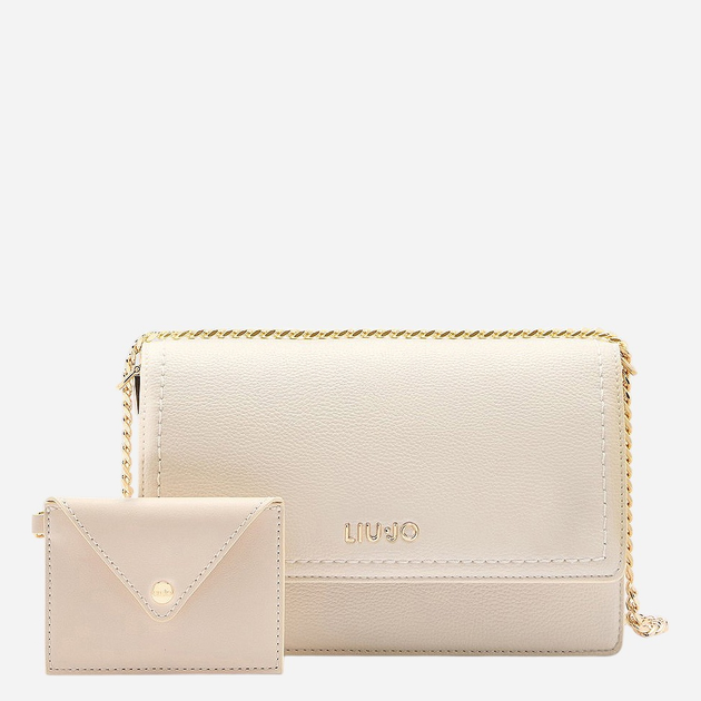 Zestaw (torebka crossbody + portfel) damski Liu Jo AA5158E0058-X0459 Mleczny - obraz 1