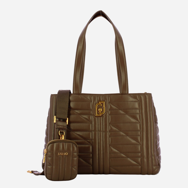 Zestaw (torebka shopper + portfel) damski Liu Jo AF3120E0426-90912 Brązowy - obraz 1