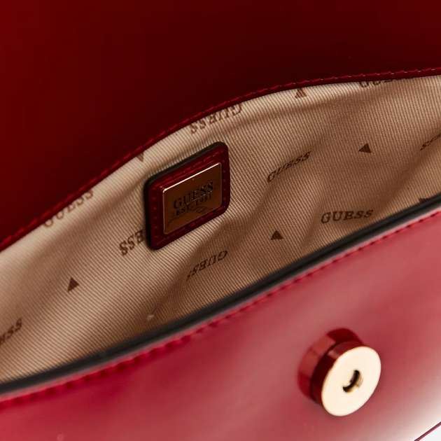 Сумка багет сідло жіноча маленька Guess Arnela HWNG9496780-RED Червона (800070334893) - зображення 4