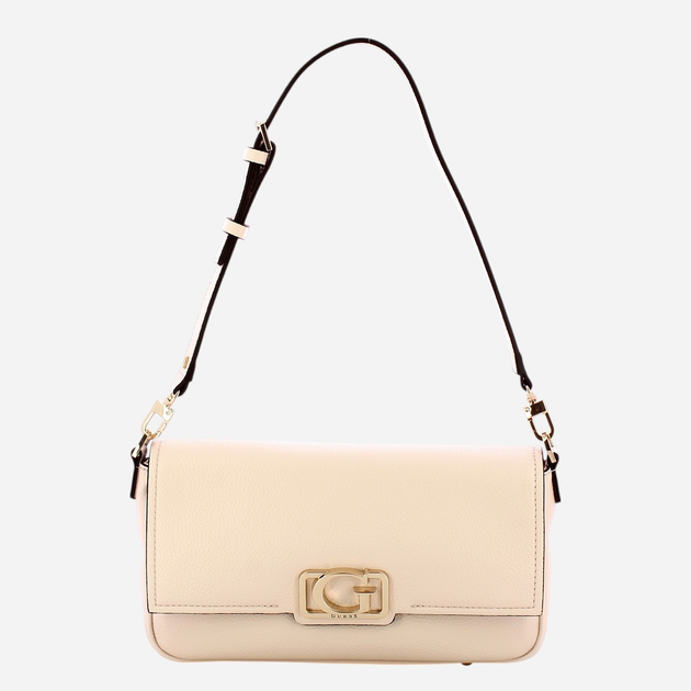 Сумка багет сідло жіноча зі штучної шкіри середня Guess Circe HWBG9642190-SHE Молочна (800070334947) - зображення 1