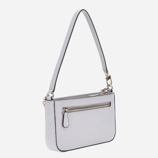 Сумка багет сідло жіноча маленька Guess Noelle HWZG7879720-LVG Сіра (800070334908) - зображення 4