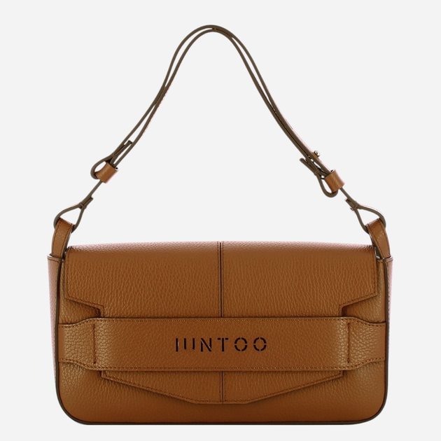Сумка багет сідло жіноча з натуральної шкіри середня IUNTOO Silvia 186001-CUOIO-C17 Коричнева (800070340438) - зображення 1
