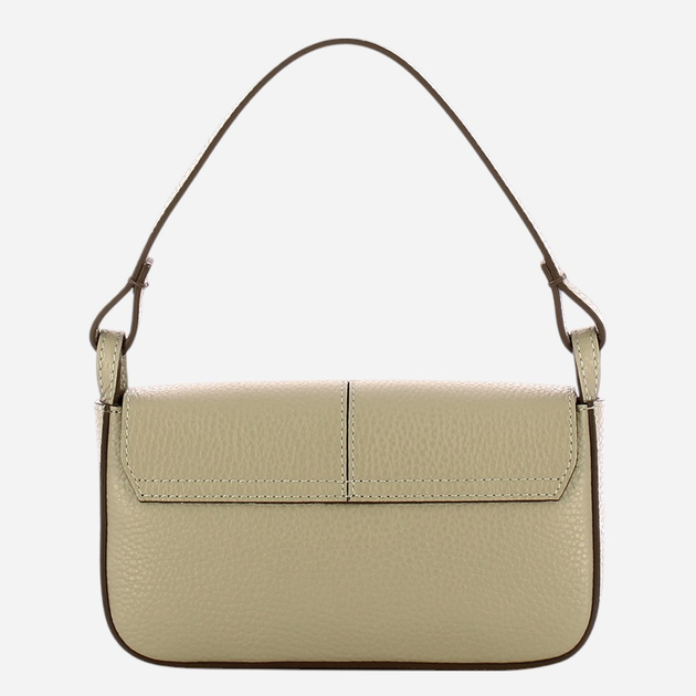 Сумка багет сідло жіноча з натуральної шкіри маленька IUNTOO Silvia 186003-CAPPUCCINO-C05 Капучино (800070340440) - зображення 2