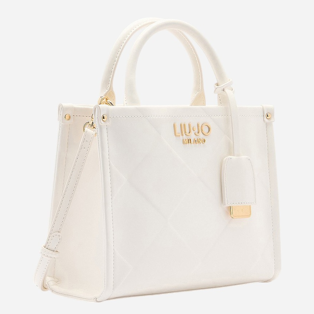 Сумка крос-боді через плече жіноча середня Liu Jo AA5192E0778-01065 Біла (800070335813) - зображення 4
