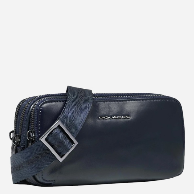 Torba przez ramię skórzana Piquadro AC2141B2R/BLU2 Szara - obraz 3