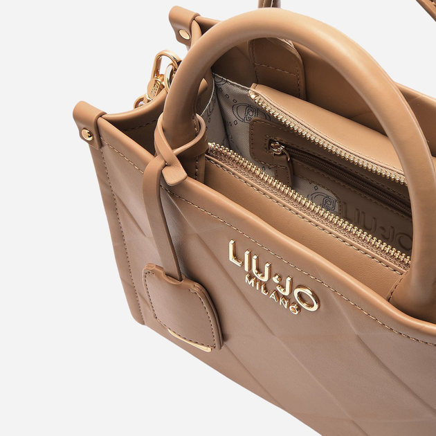 Torebka crossbody damska mała Liu Jo AA5192E0778-00070 Beżowa - obraz 5
