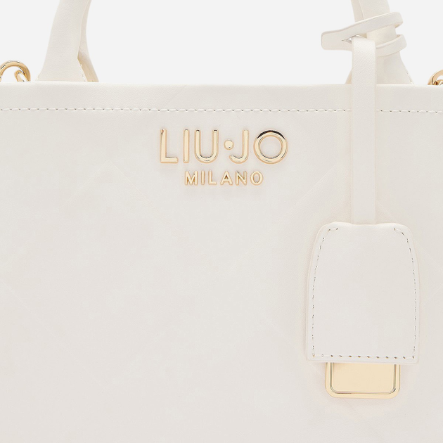 Сумка крос-боді через плече жіноча середня Liu Jo AA5192E0778-01065 Біла (800070335813) - зображення 7
