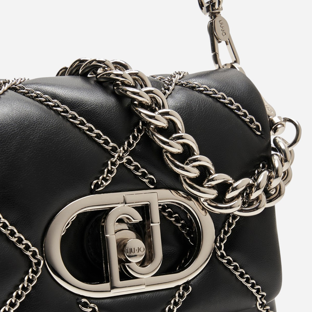 Torebka crossbody damska mini Liu Jo AA5269E0006-22222 Czarna - obraz 5