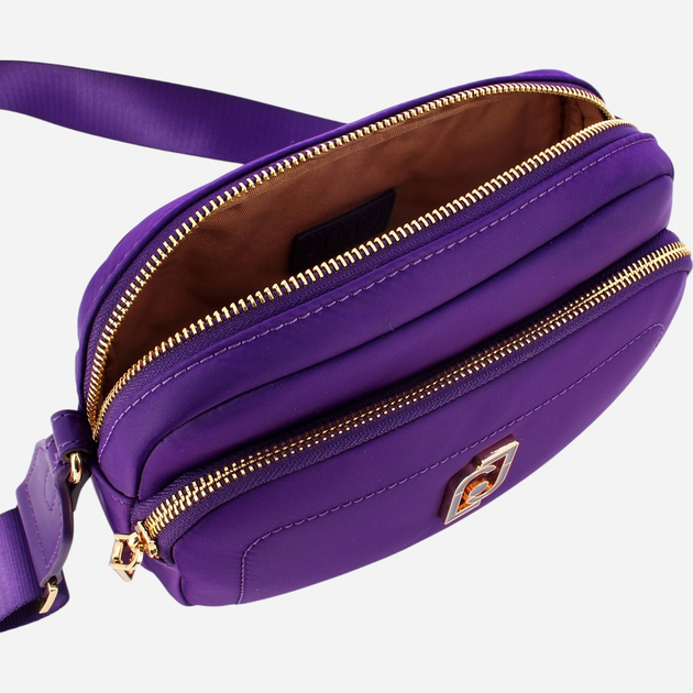 Torebka crossbody damska materiałowa Liu Jo AF3109T4559-83838 Fioletowa - obraz 4