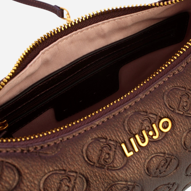 Torebka crossbody damska mała Liu Jo AF4056E0778-X0582 Brązowa - obraz 4