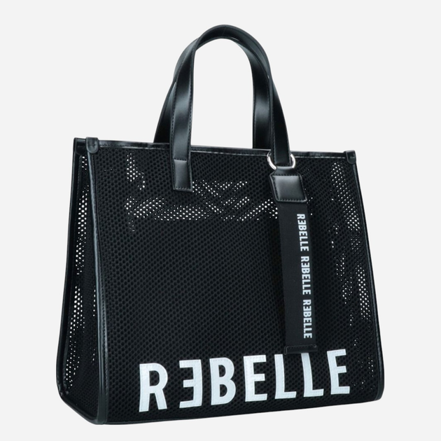 Torebka shopper damska mała Rebelle Electra REB0196T0018-0001 Czarna - obraz 3