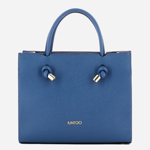 Torebka crossbody damska skórzana IUNTOO Armonia 168117-007 Niebieska - obraz 4