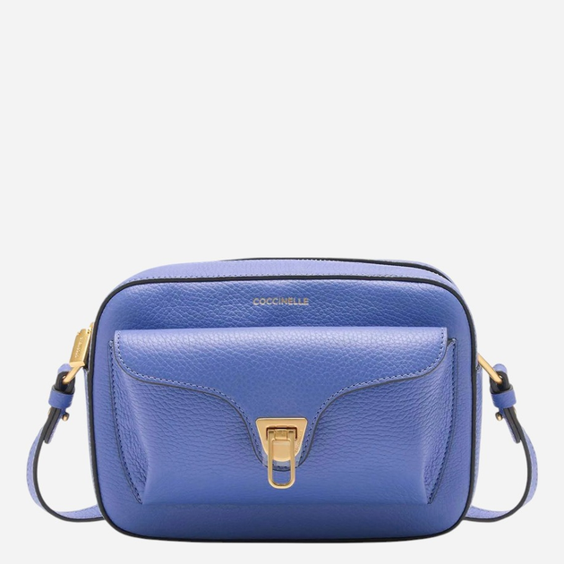 Torebka crossbody damska skórzana Coccinelle Beat E1MF6150201-B36 Niebieska - obraz 1