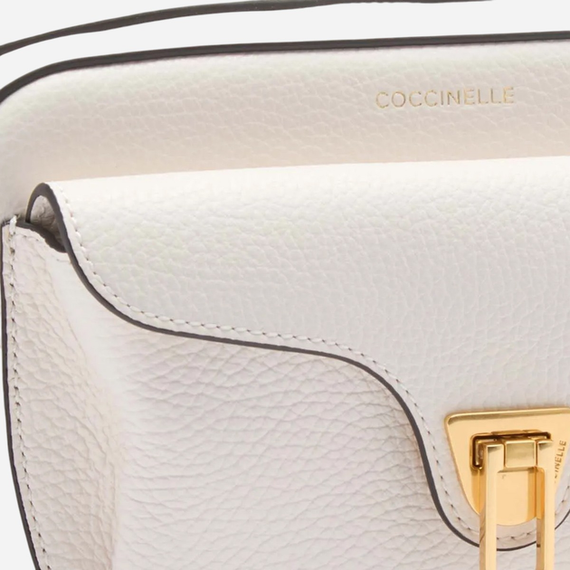 Torebka crossbody damska skórzana Coccinelle Beat E1MF6150201-H14 Biała - obraz 4
