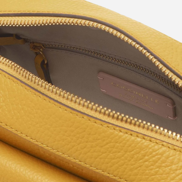 Torebka crossbody damska skórzana Coccinelle Beat E1MF6150201-J19 Żółta - obraz 3