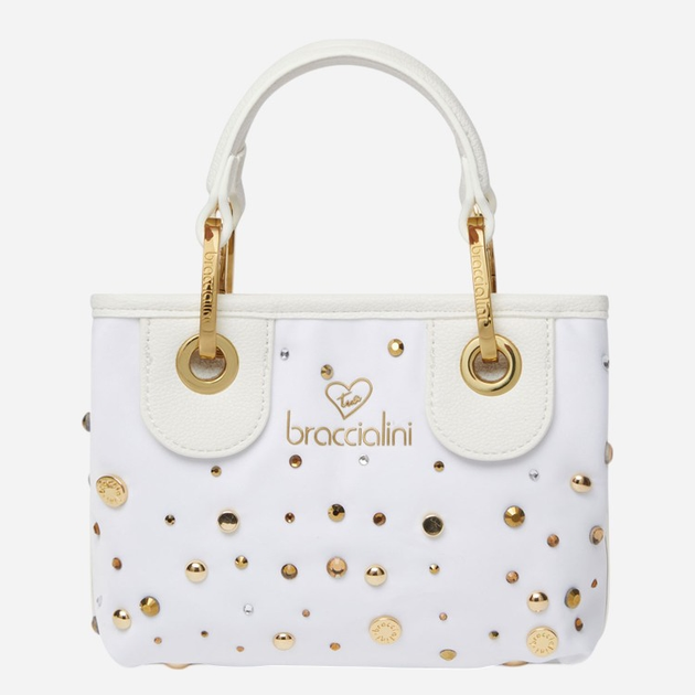 Torebka crossbody damska materiałowa Braccialini Beth B18264-TY-001 Biała - obraz 1