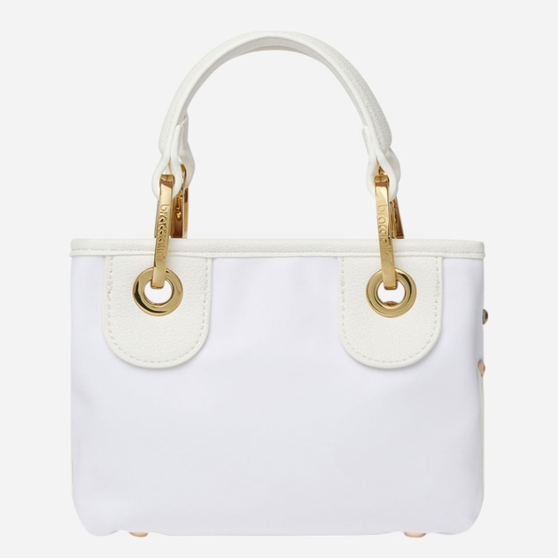 Torebka crossbody damska materiałowa Braccialini Beth B18264-TY-001 Biała - obraz 3