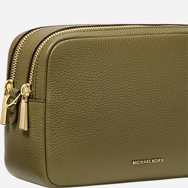 Torebka crossbody damska skórzana Michael Kors Bryant 32S5GYTC5L-367 Oliwkowa - obraz 4