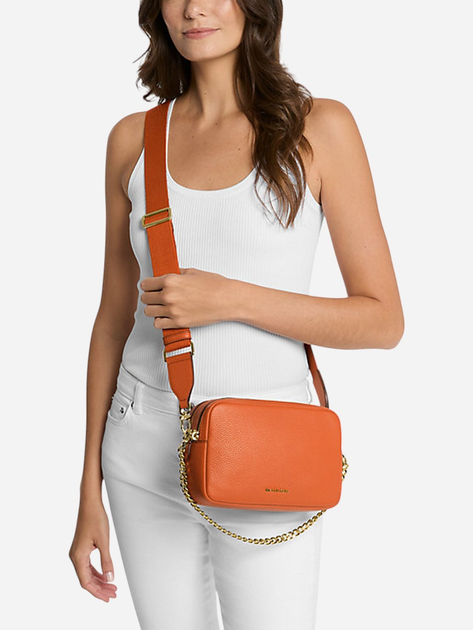 Torebka crossbody damska skórzana Michael Kors Bryant 32S5GYTC5L-888 Pomarańczowa - obraz 2