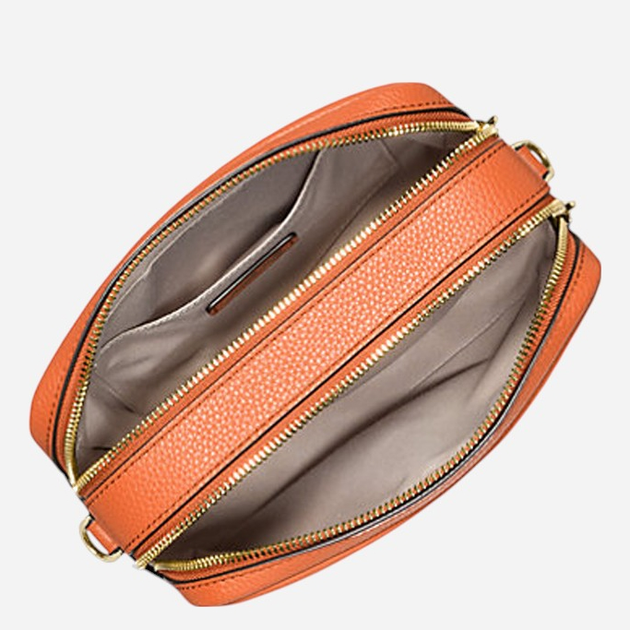 Torebka crossbody damska skórzana Michael Kors Bryant 32S5GYTC5L-888 Pomarańczowa - obraz 3